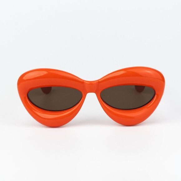 Loewe INFLATED Women Sunglasses Orange Brown Cat Eye LW40097I 42E NEW AUTHENTIC main image 9
